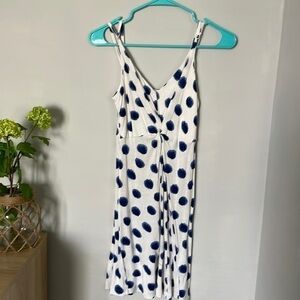 H&m Blue and white polka Dot small cotton dress mini dress​​